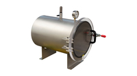 12" X 18" HorizontaI Cylindrical Industrial Vacuum Chamber, angled left side view